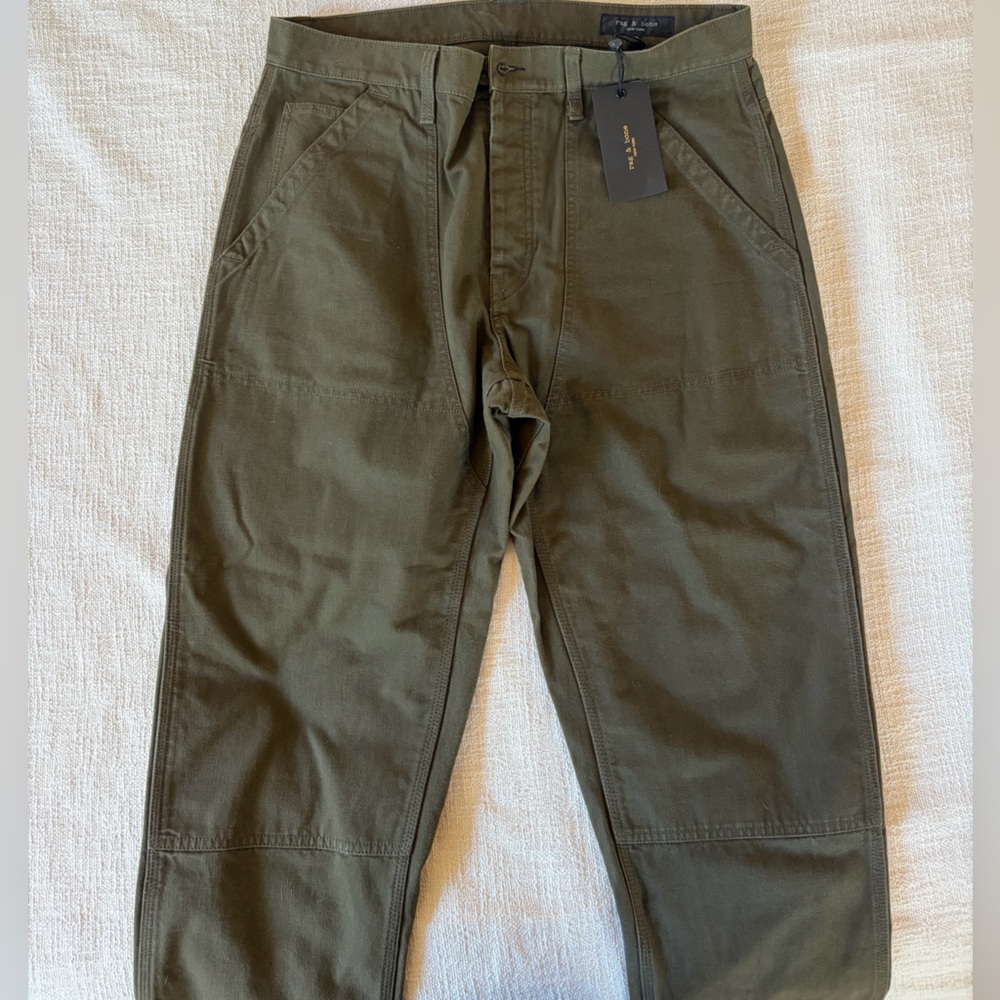 Rag & Bone Khaki Green Chinos for Men